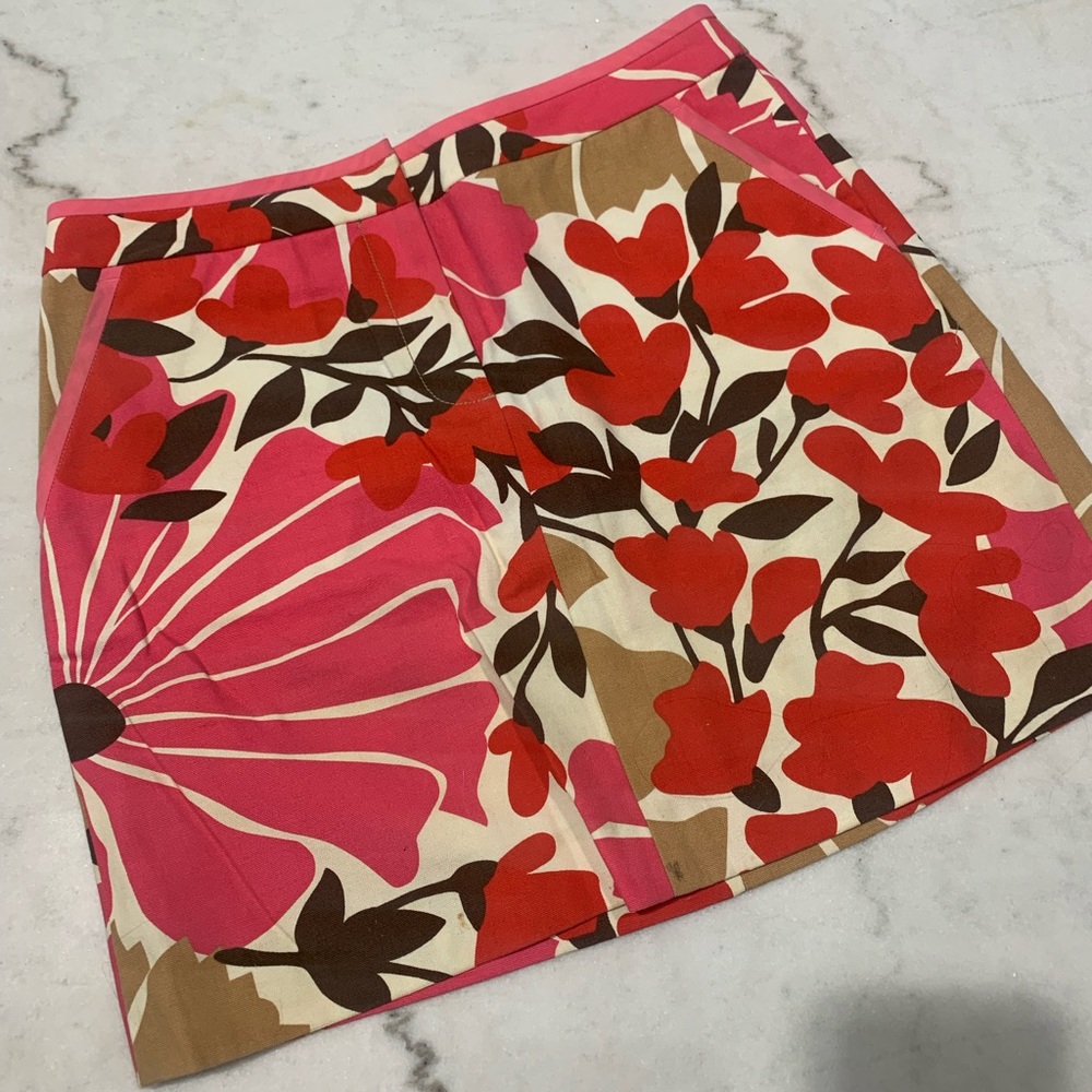 J. Crew Floral Miniskirt